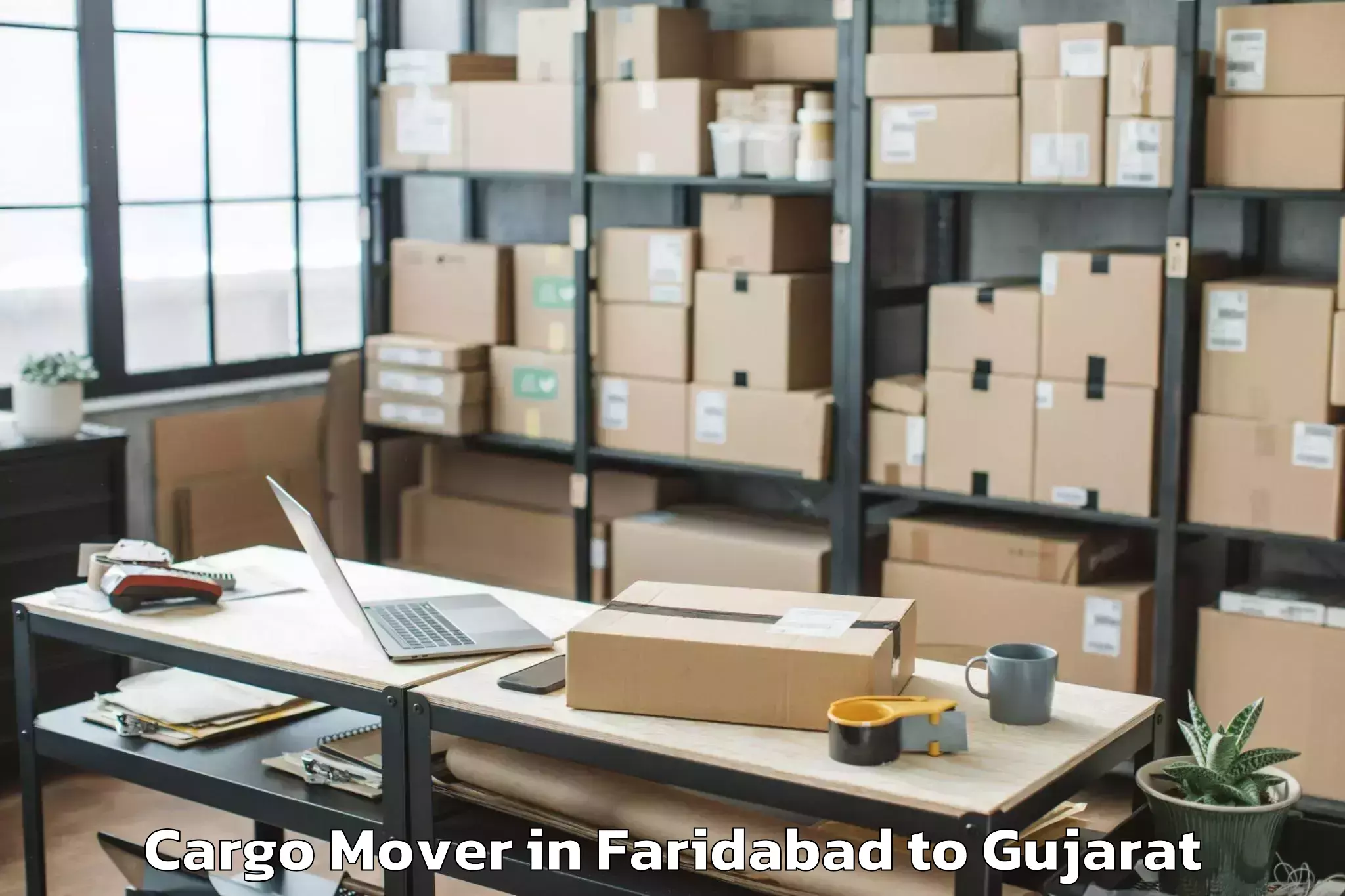 Book Faridabad to Waghai Cargo Mover Online